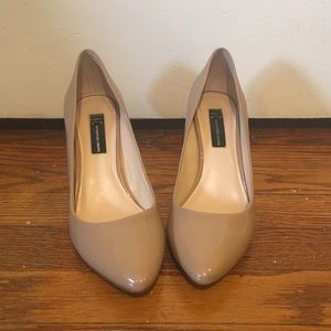 Patent Leather Nude Pumps